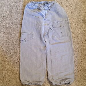 Zara Light Gray girls cargo Pants